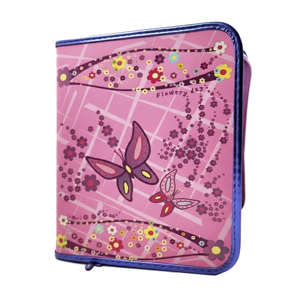 Fichário Universitário Flowery Day Rosa Borboleta Acp