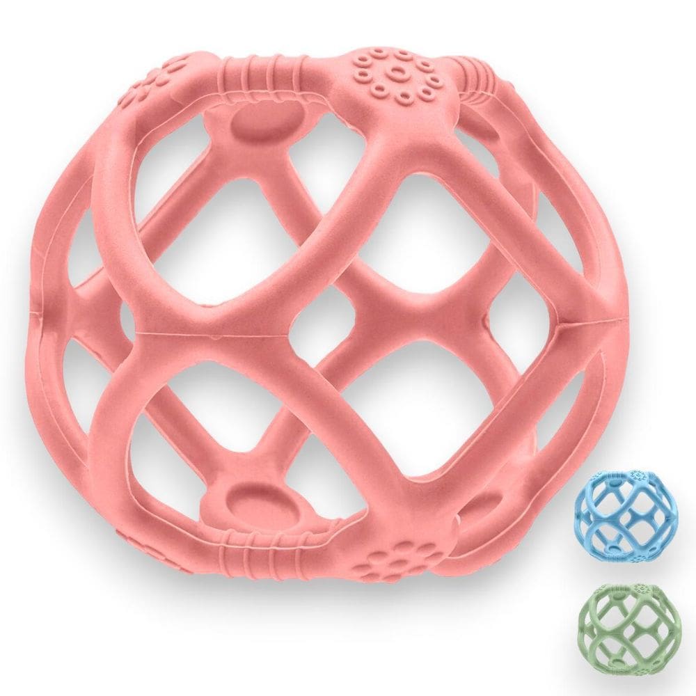 Mordedor Infantil Bola Em Silicone Texturas Flexivel