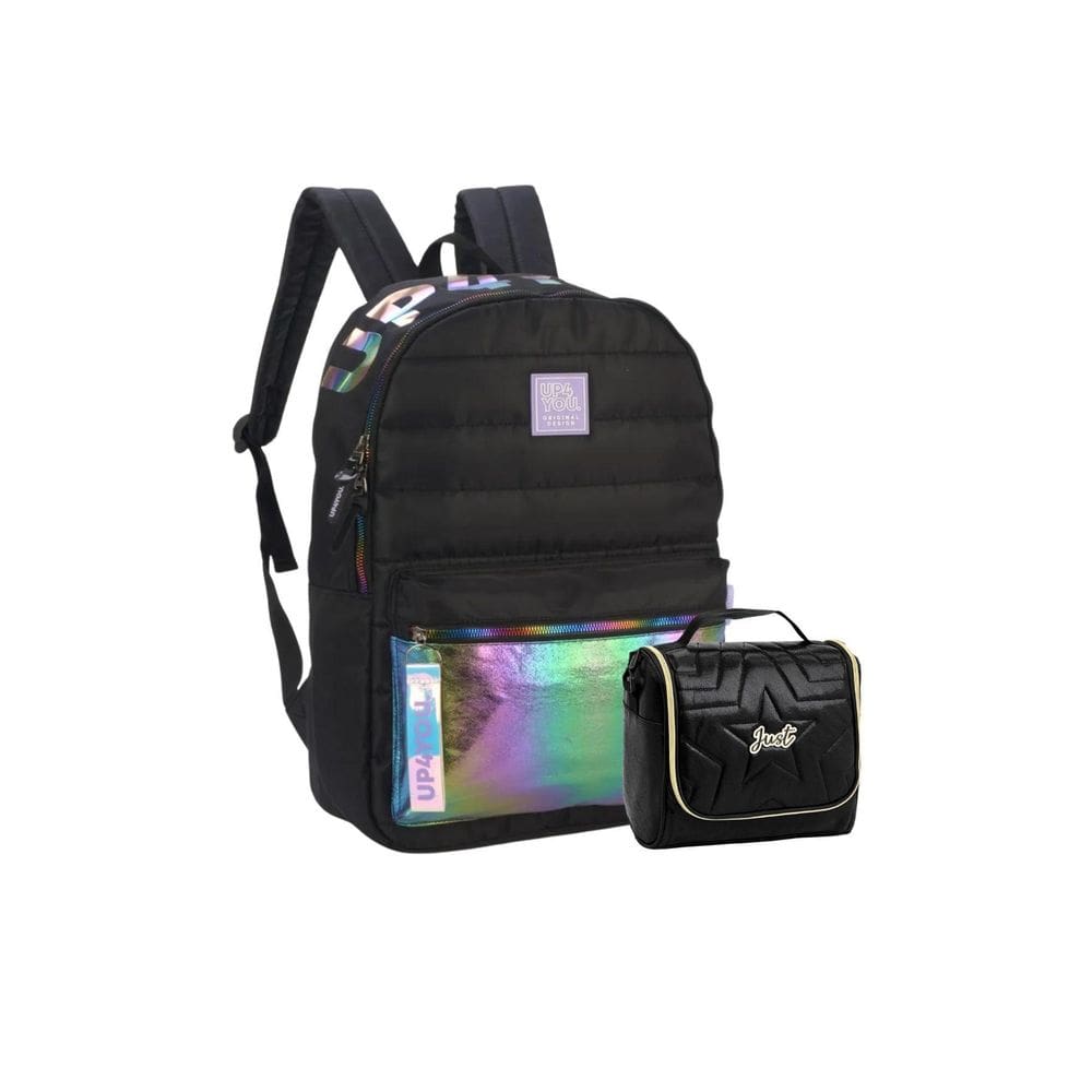 Kit Up4You Mochila De Costas Laptop + Lancheira Estrela Just