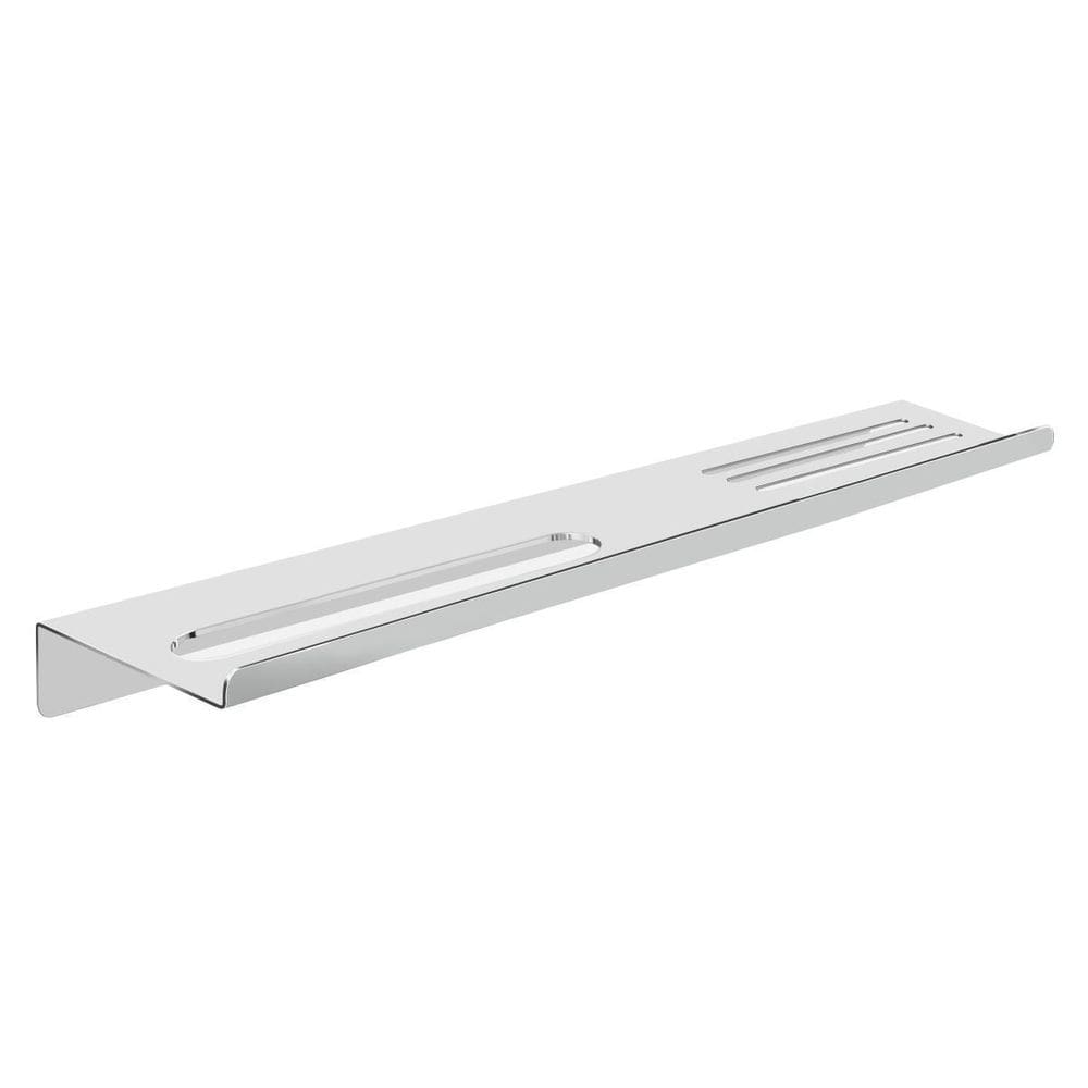 Prateleira Suporte Banheiro Alto Brilho Grega Aço Inox 70Cm