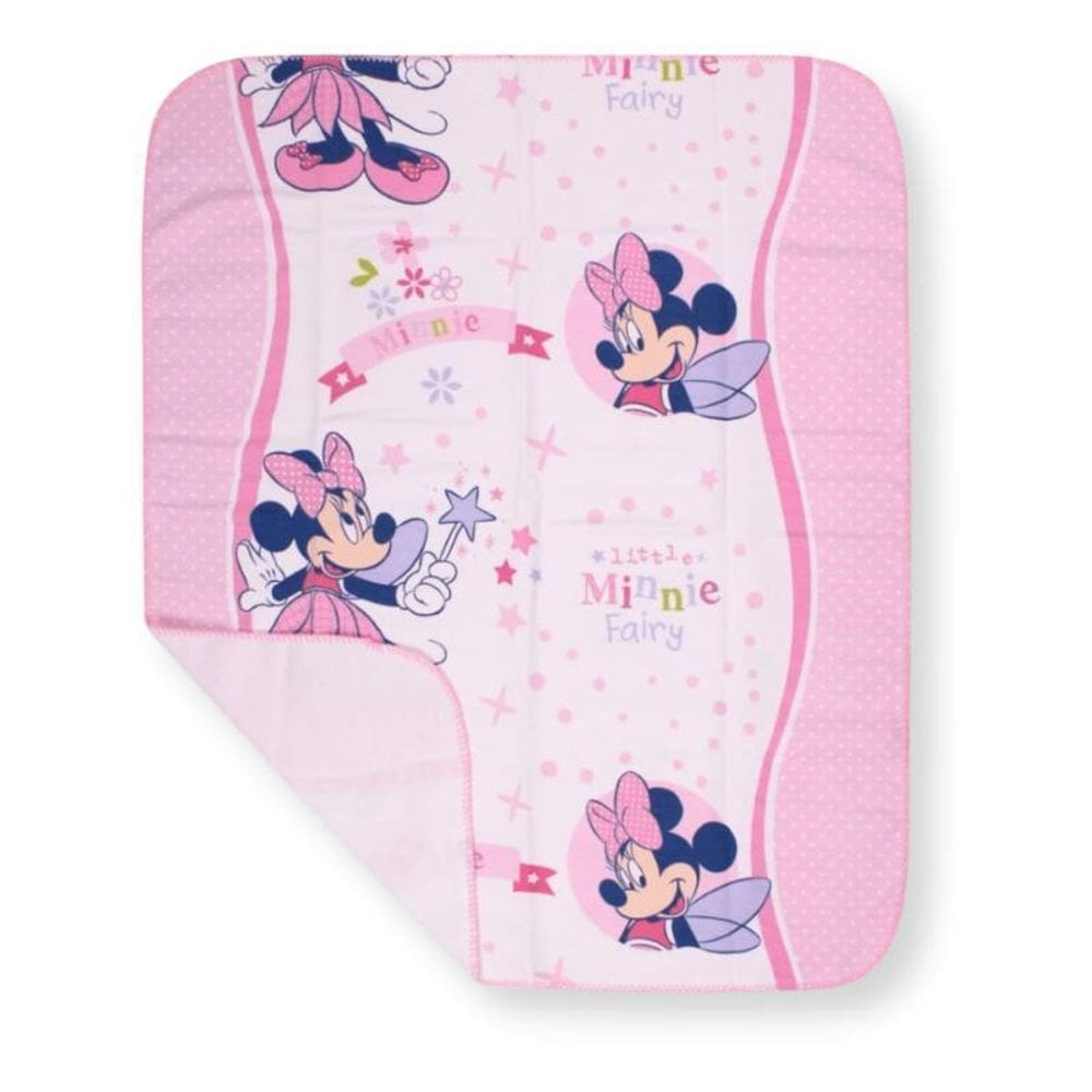 Cobertor Bebê Berço Minnie 70X90Cm Crochê Minasrey Enxoval