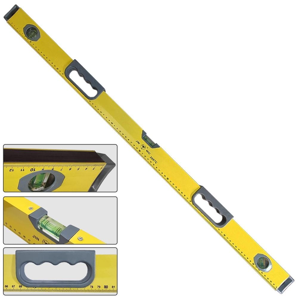 Nível De Alumínio 1 Metro Base Magnética Régua Profissional