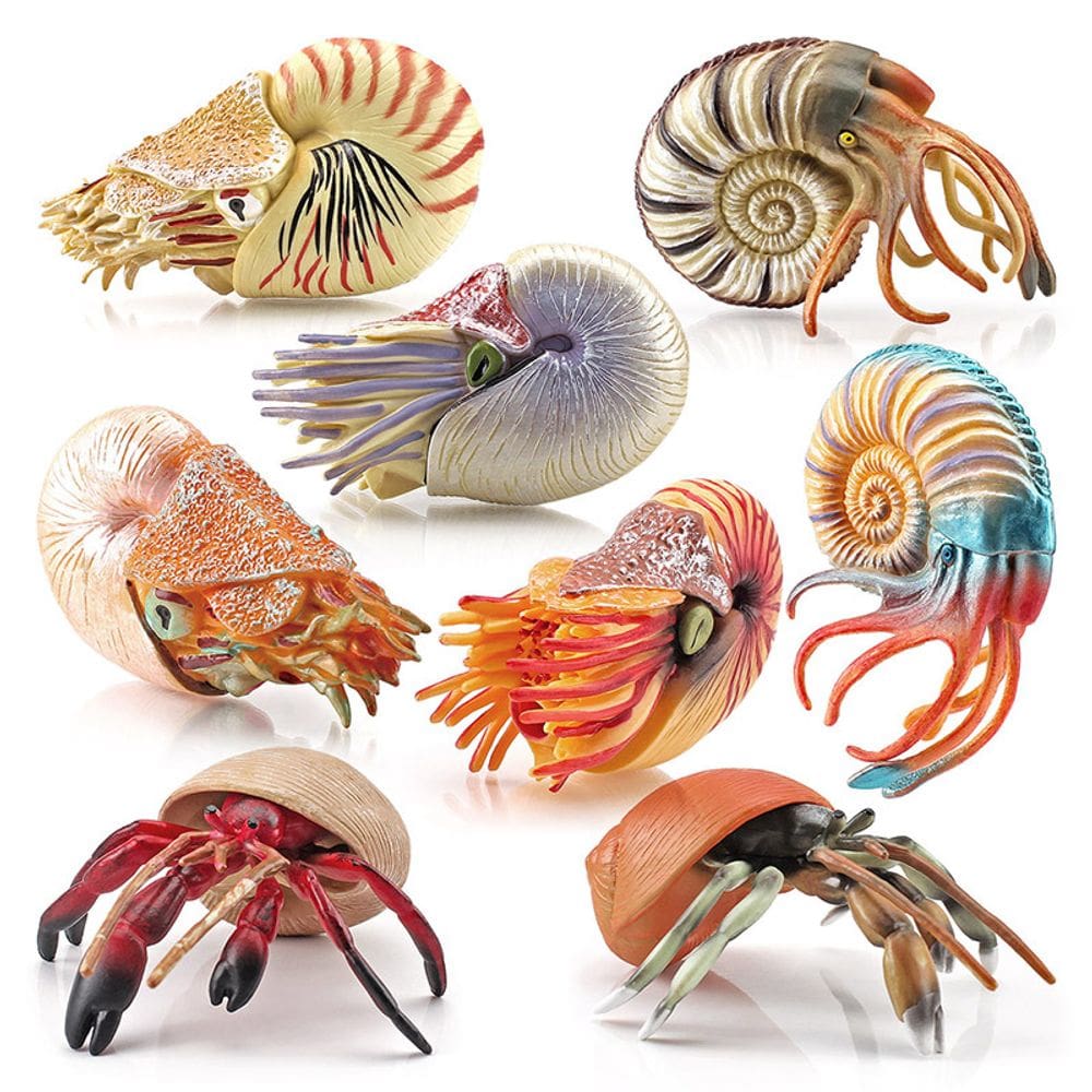 Conjunto de estatuetas Ocean Creature, 8 peças realistas de vida marinha em PVC
