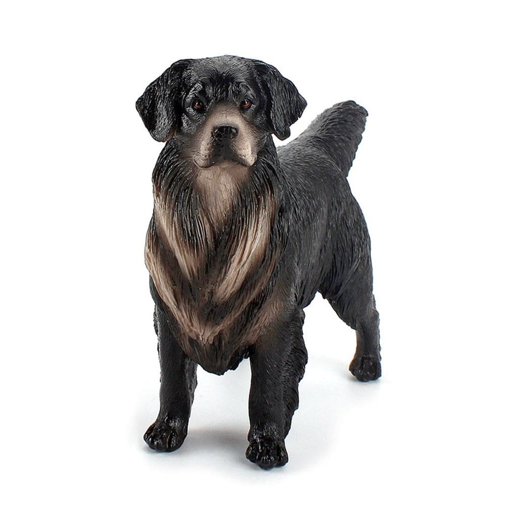 Estatueta realista para cães Rottweiler, modelo animal de PVC, 22 cm