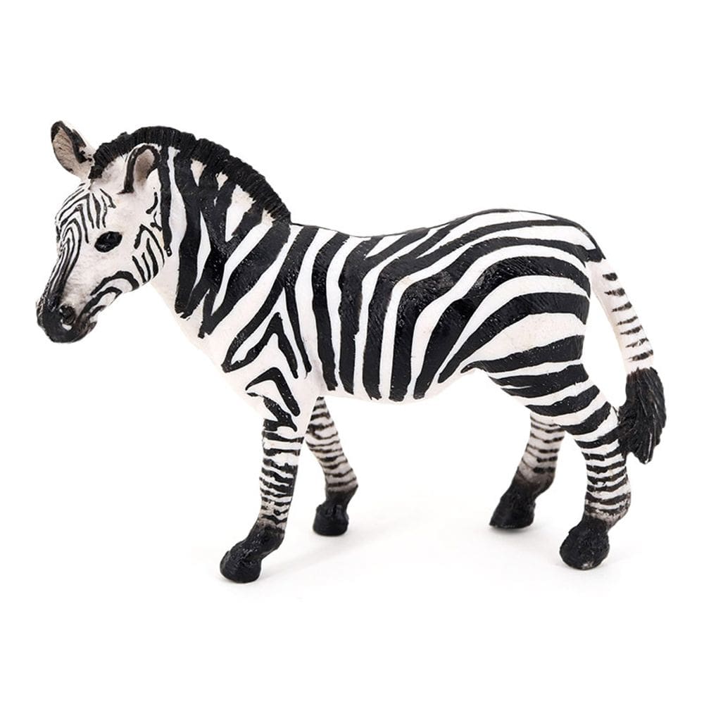 Estatueta de brinquedo de PVC realista Zebra Wild Animal Model para crianças