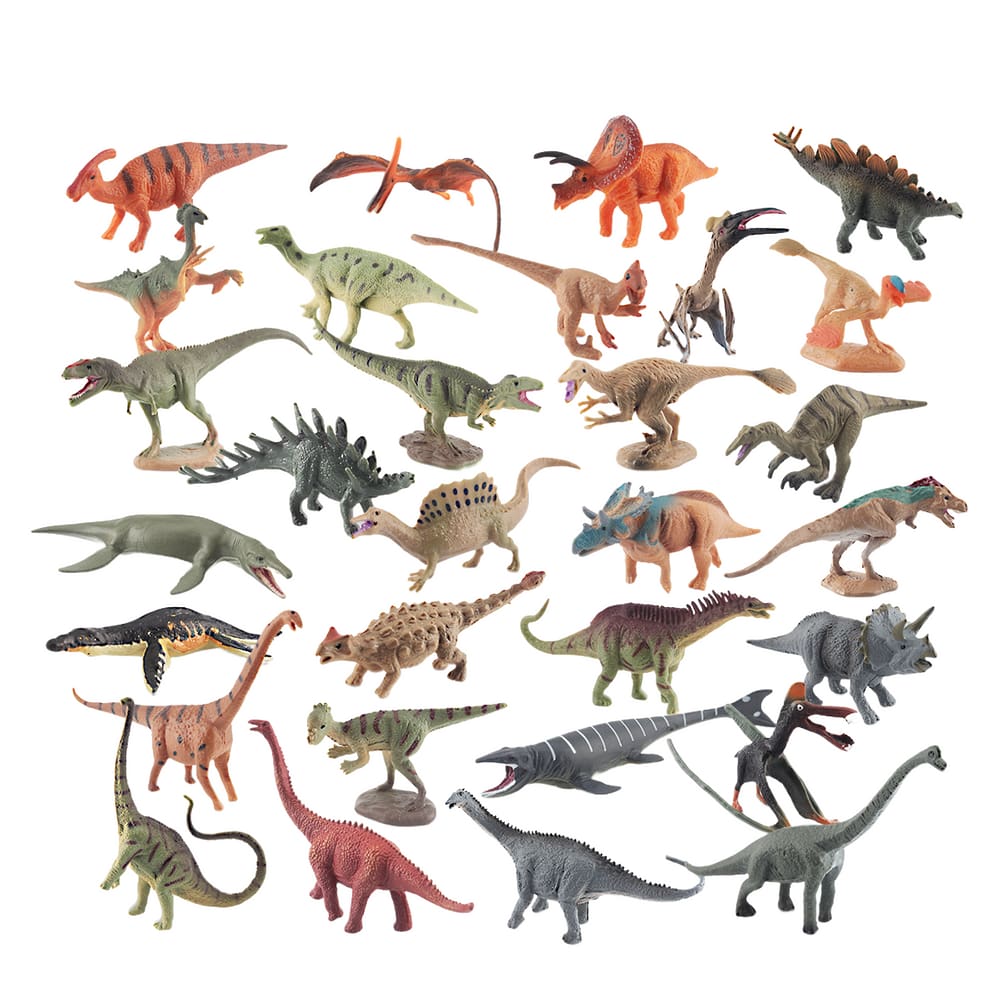 Conjunto de figuras de dinossauro Jurassic, 30 unidades, PVC, mini dinossauro realista