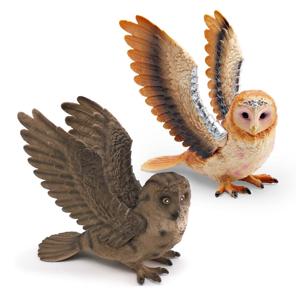 Conjunto de estatuetas realistas Mythical Owl and Eagle x2 PVC Ani
