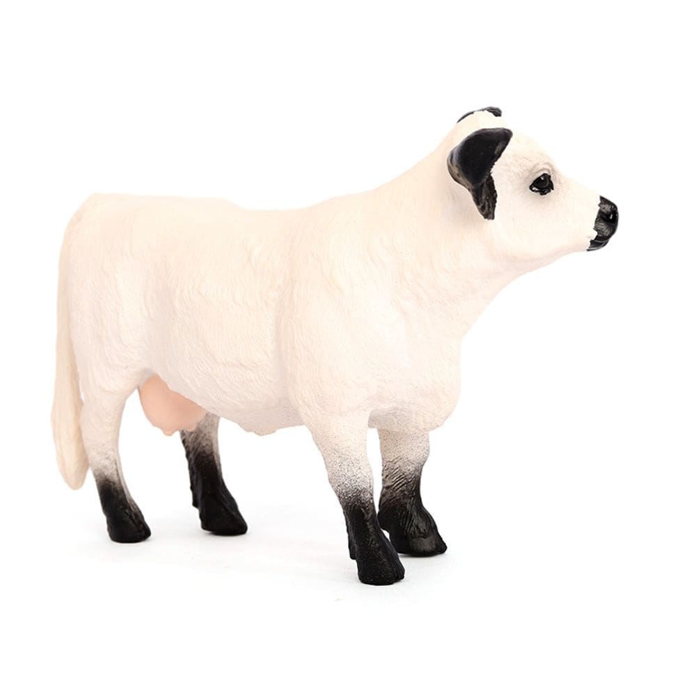 Estatueta realista Galoway Cow PVC Farm Animal Model Kids
