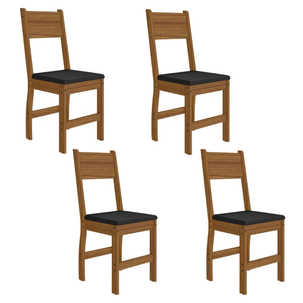 Conjunto 4 Cadeiras Milano Poliman M?veis