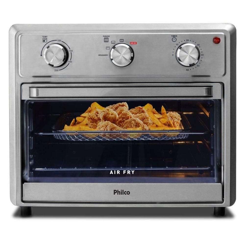 Forno Elétrico Philco 25L Air Fryer 2 em 1 Esmaltado PFE25I 110V