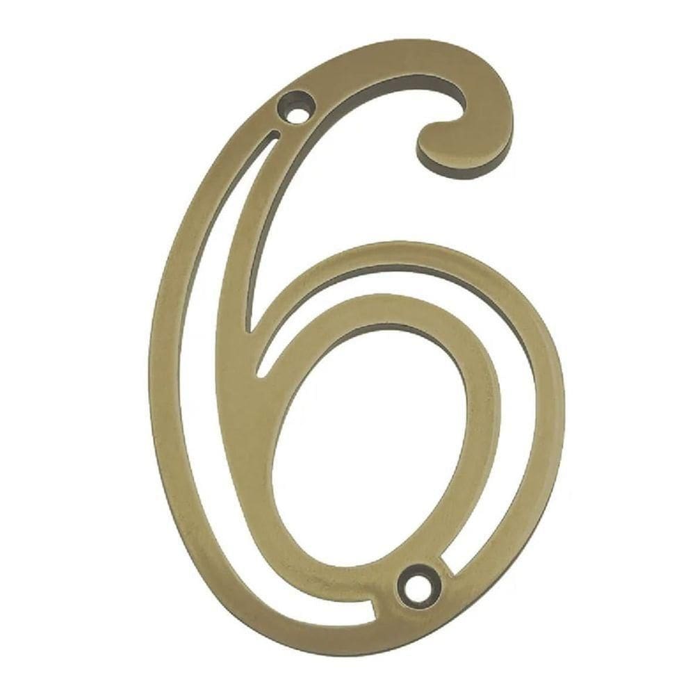 Número Em Zamak Oxidado 6 - 95646 - Silvana