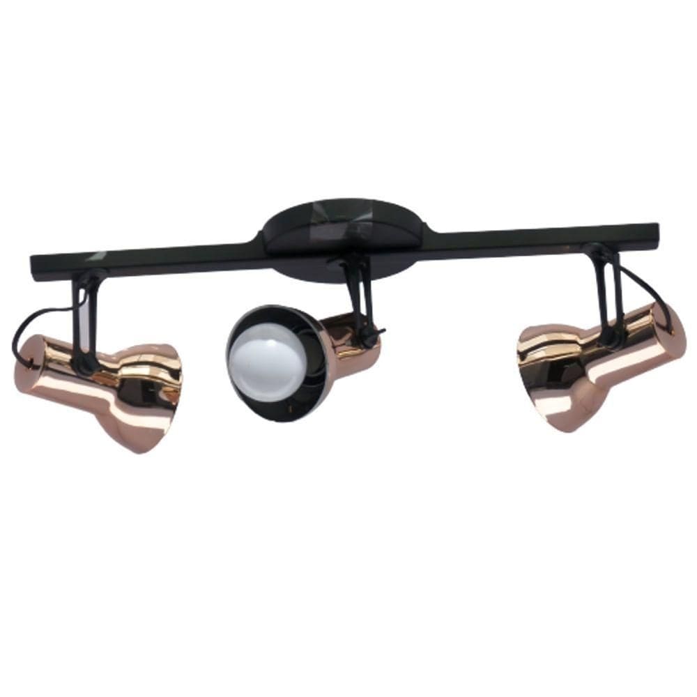 Spot Trilho Triplo Rose - 1124-s - Induplas