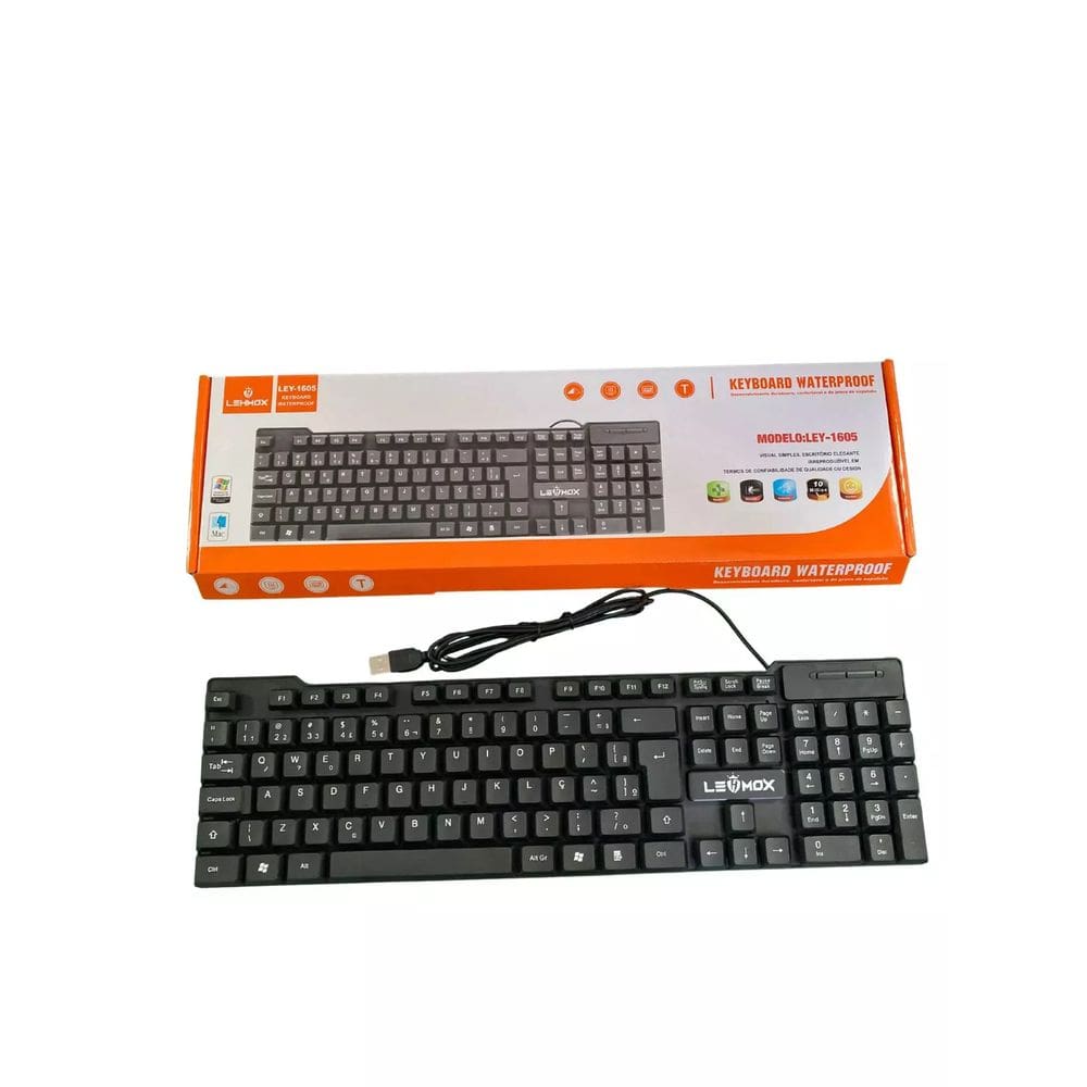 Teclado com Fio USB LEY-1605 - Lehmox