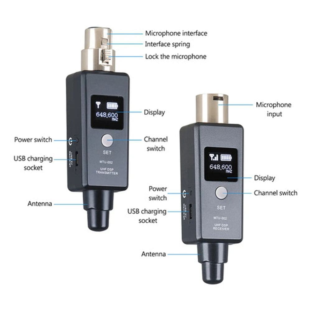 Transmissor Microfone 6 Canais