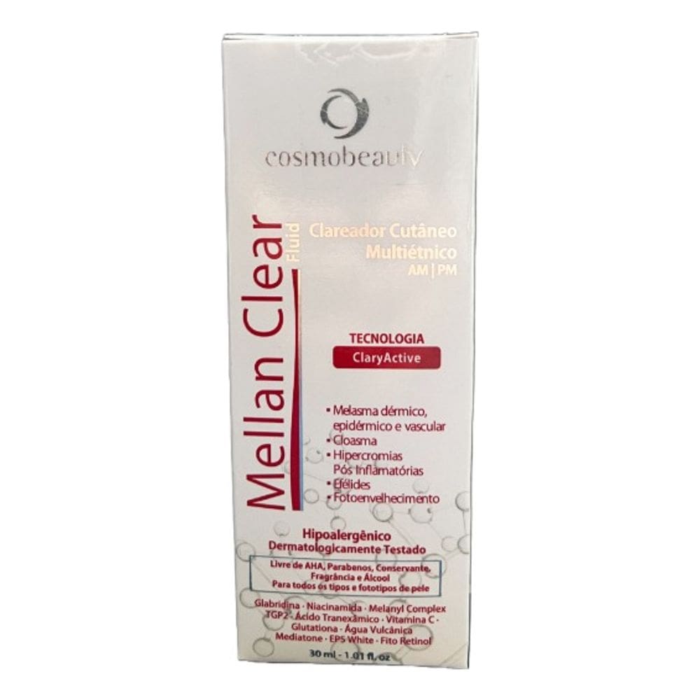 Mellan Clear Fluid Clareador Cosmobeauty 30ml