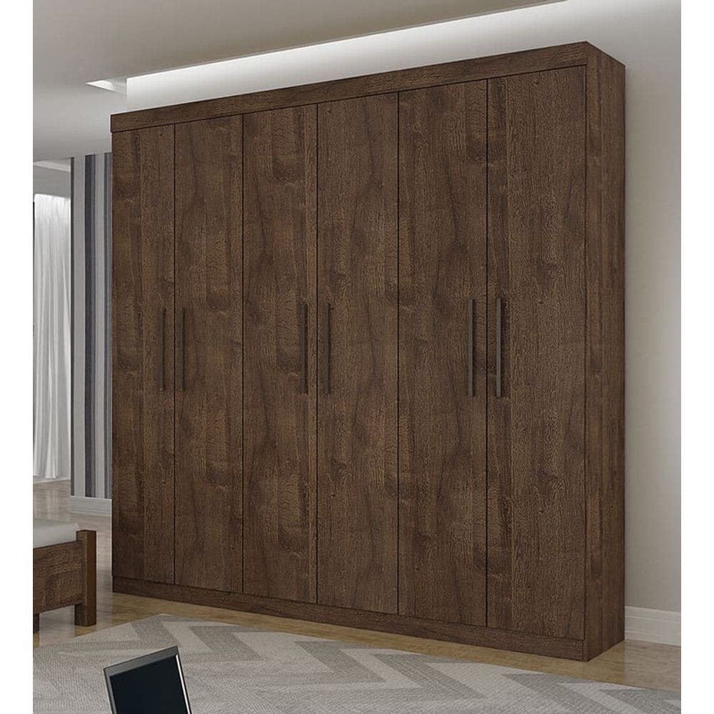 Guarda Roupa Solteiro 6 Portas 3 Gav - Ubatuba-Canion - Star