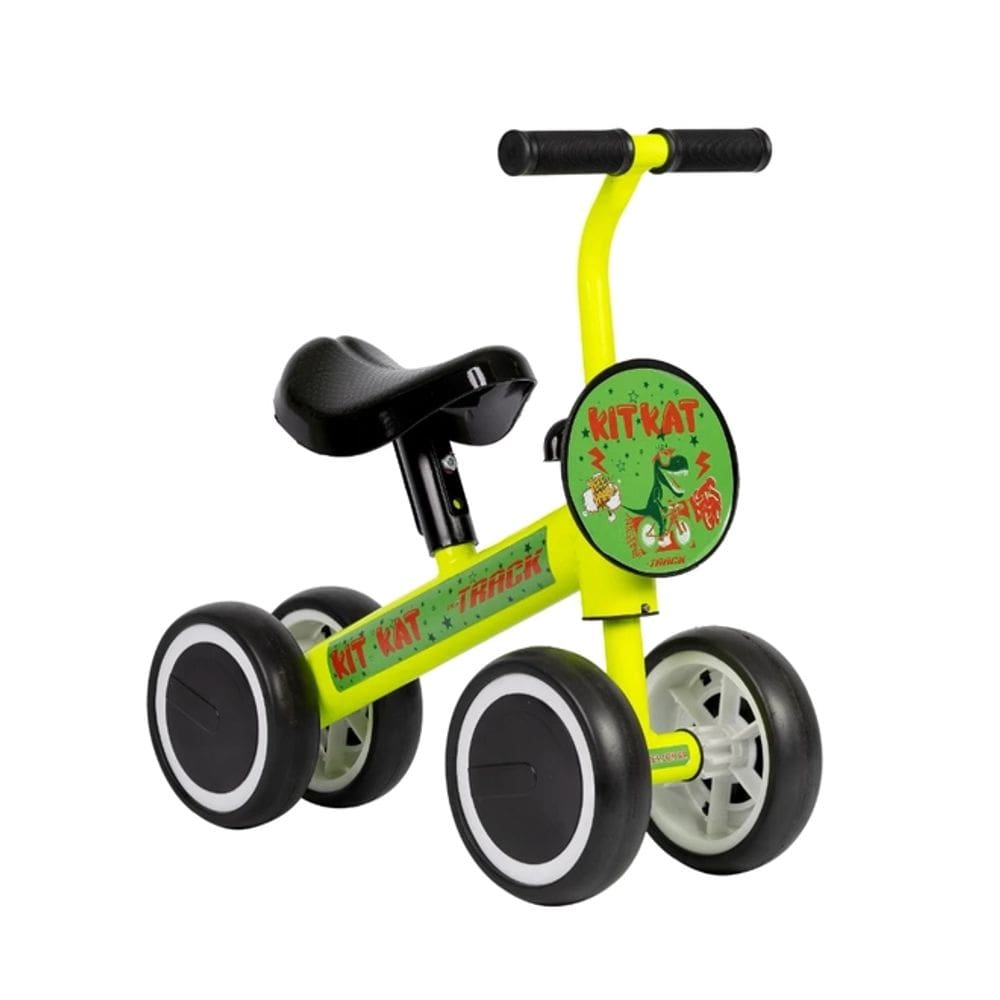 Bicicleta Aro 6 TK3 Track Equilíbrio Infantil Kit Kat Amarelo Neon