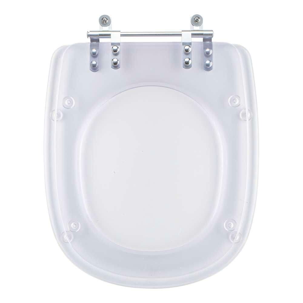 Tampa de Vaso Acrilico Transparente Dona Beja para bacia Santa Clara 6lpf