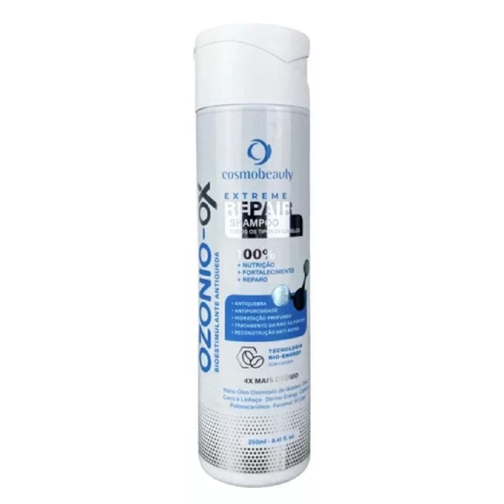 Shampoo Ozonio Ox Extreme Repair Antiqueda Cosmobeauty 250ml