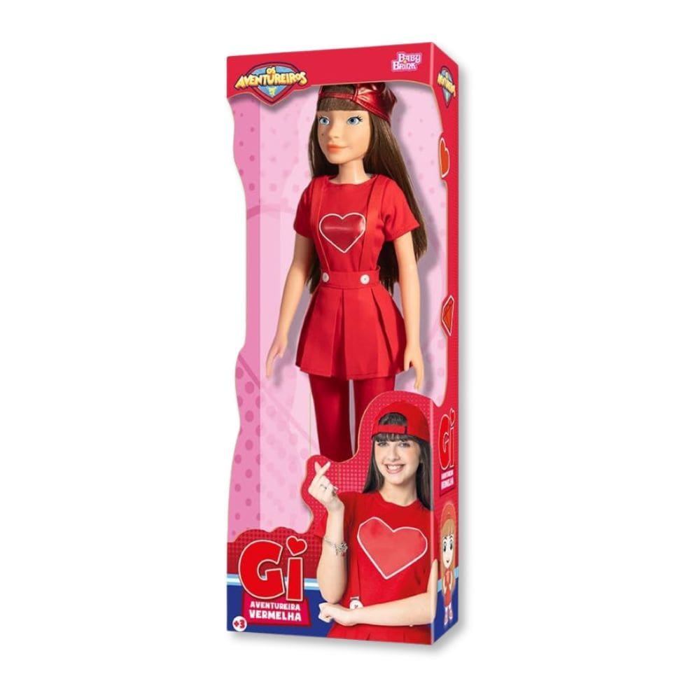 Boneca Gi Aventureira 55Cm - Novabrink