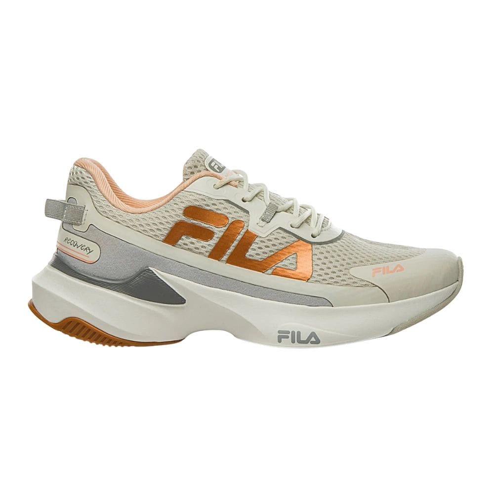 Tênis Fila Recovery Branco Salmão-Feminino