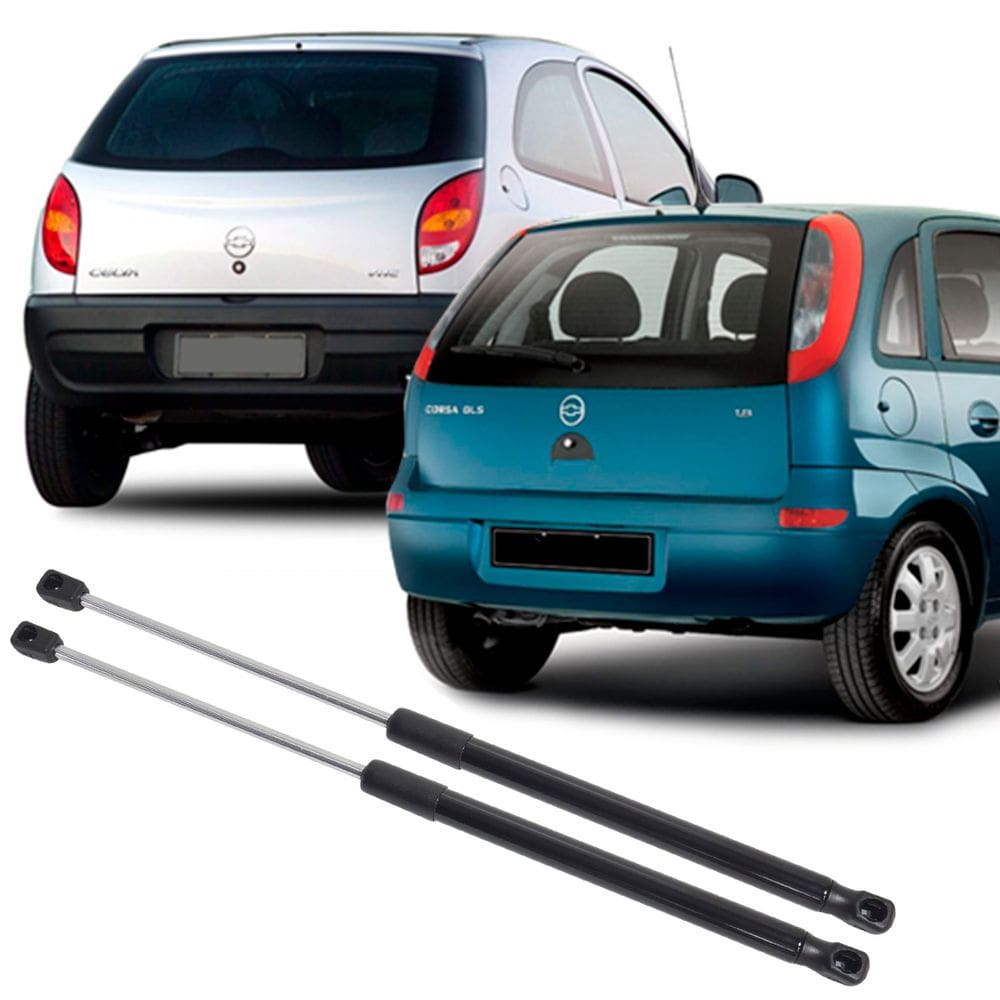 Par Amortecedor Tampa Traseira Porta Malas Celta 2000 à 2016 Mola Gás