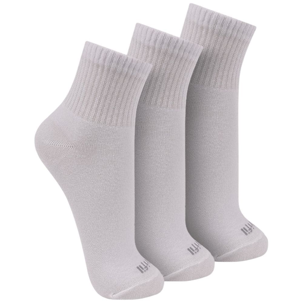 Meia Esportiva Kit 3 Pares Unissex Casual Dia a Dia Cano Curto Confortável Trifil T8011k