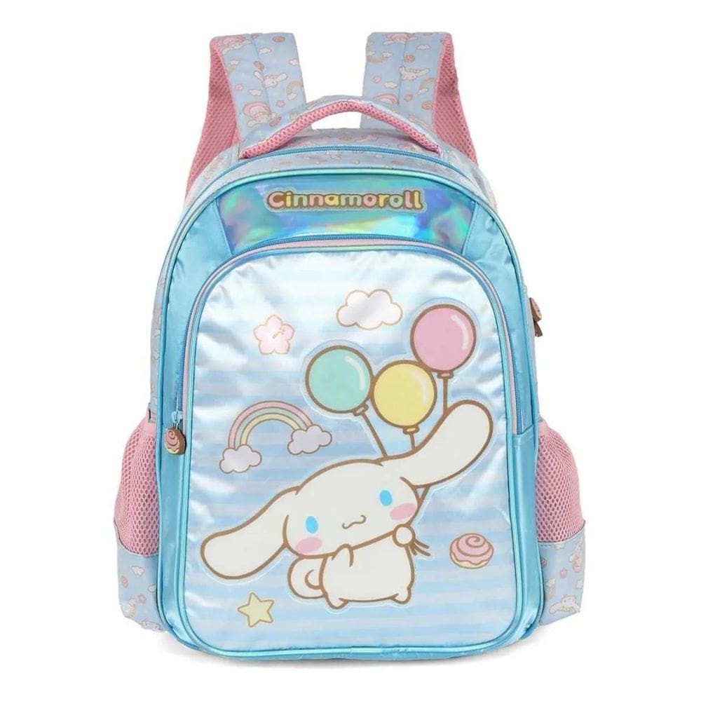Mochila De Costas Amigos Da Hello Kitty Cinnamoroll Azul