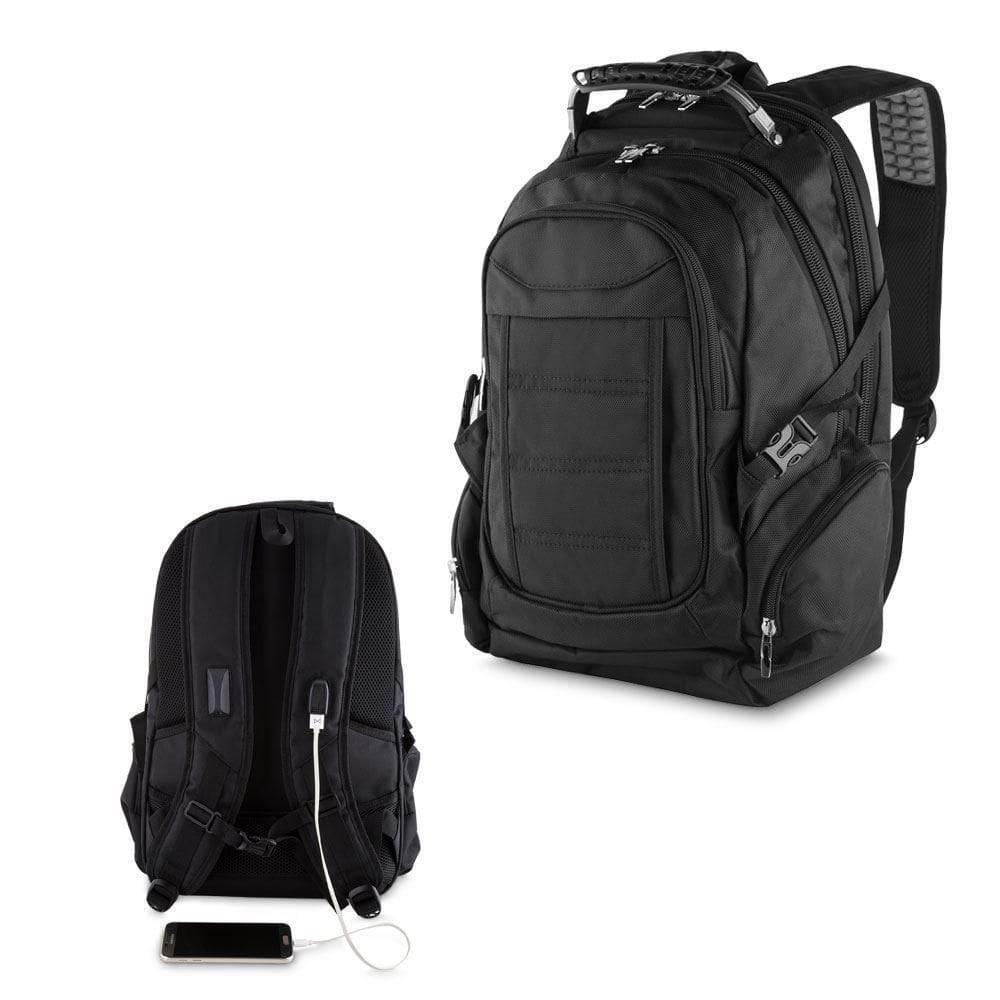 Mochila Hi-tech Multifuncional Com Usb E Design Moderno Para O Dia A Dia