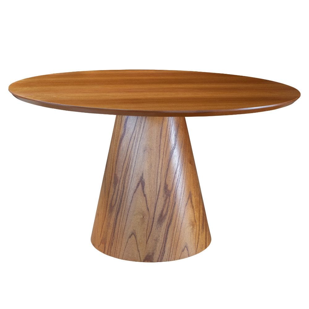 Mesa de Jantar Cone Lâmina Madeira Natural - 1,20m