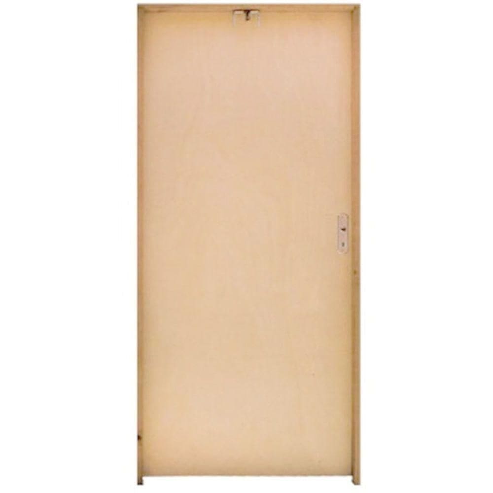 Porta Lisa De Madeira Mescla Eco 60x210cm Esquerda - Nova Leste Porta Lisa Mescla 60x210 Esq.bat.eco 09 Nova Leste