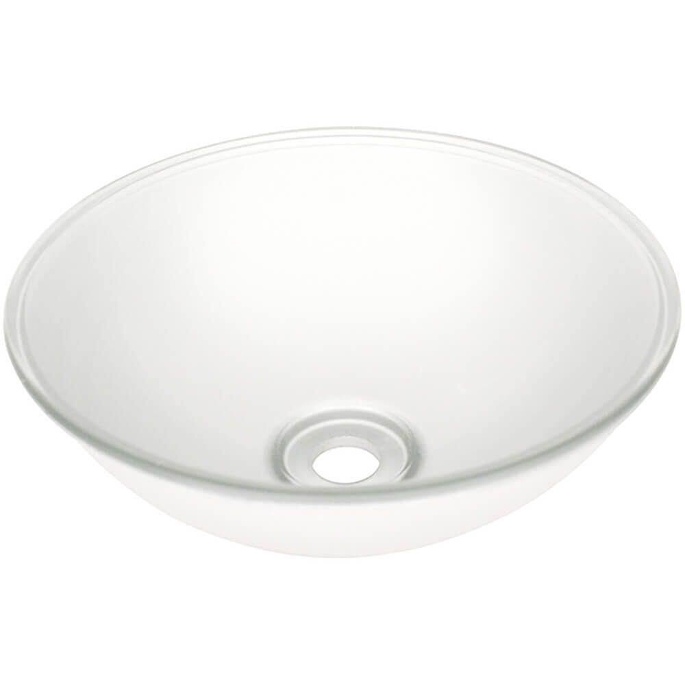 Cuba De Vidro Redonda 290mm Branca - 566 - Prismatic