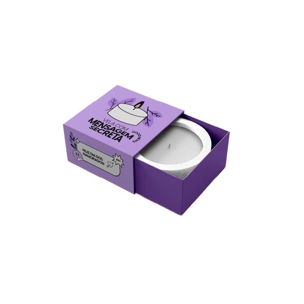 Vela Aromática De Baunilha Com Mensagem Secreta Para Aniversário Inesquecível