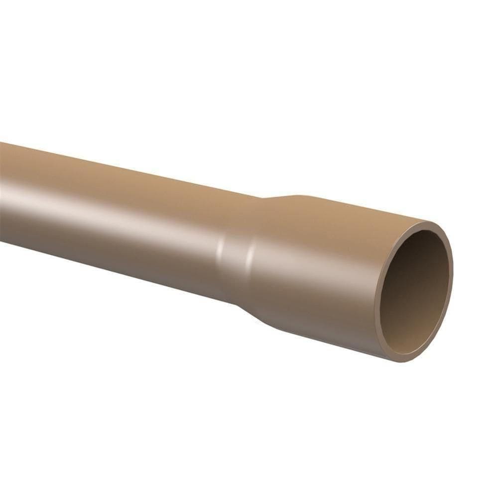 Tubo De Pvc Marrom Soldável 4”” 110mm Com 6 Metros - 10121035 - Tigre Tubo Soldavel 110mmx6m Marrom