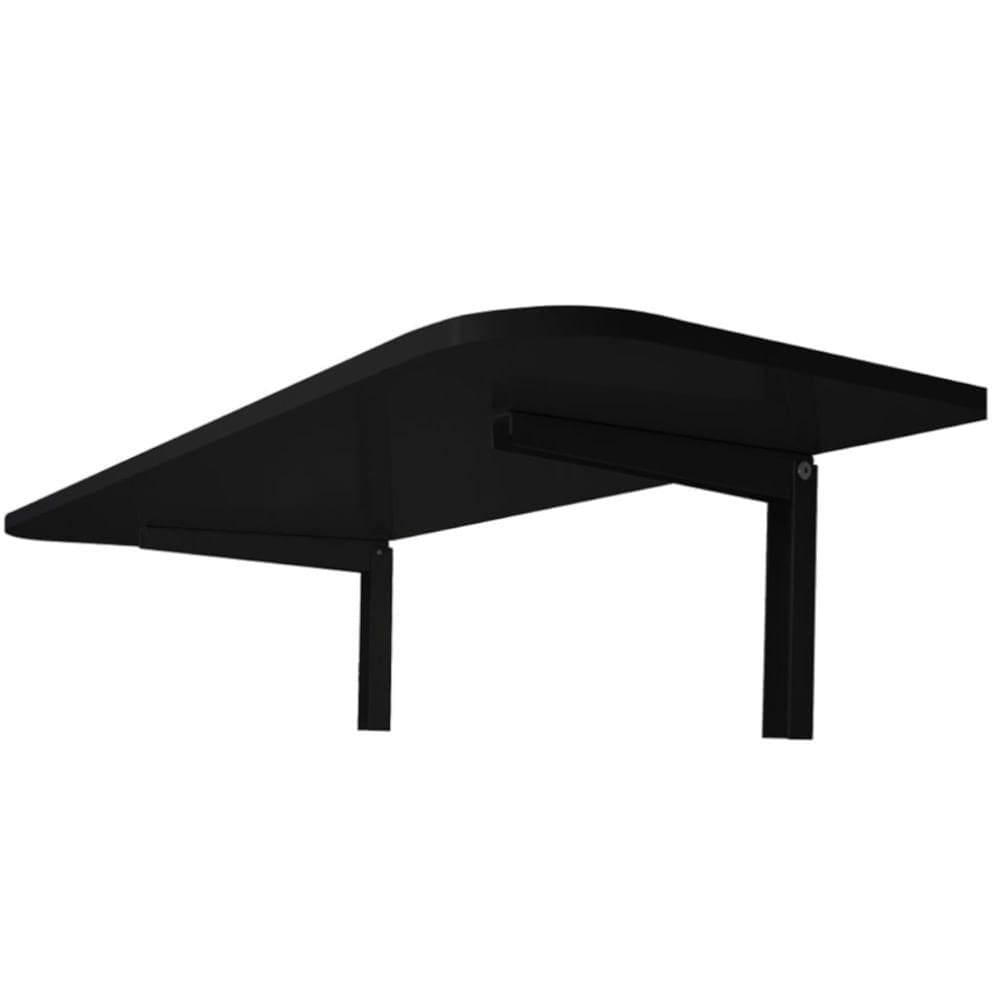 Mesa Em Mdp Preta 15mm Com Suporte Dobrável - Mds9040pr - Multivisâo
