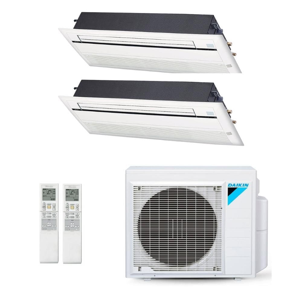 Ar-Condicionado Multi Split Inverter Daikin 18.000 BTUs (2x Evap Cassete 1 Via 9.000) Quente/Frio 220V