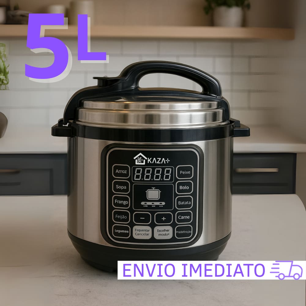 Panela De Pressão Elétrica Kaza+ 110V 5L 1350W