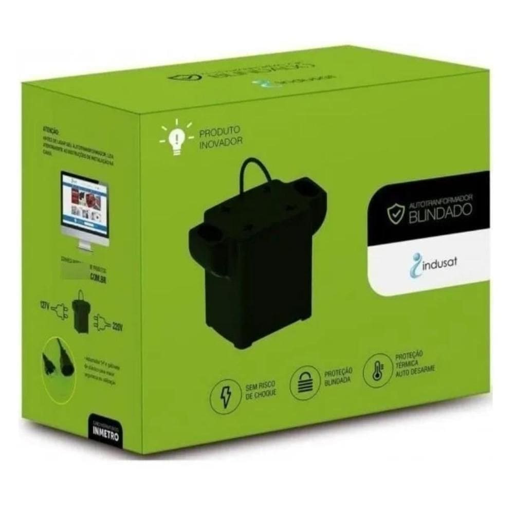 Auto Transformador Blindado 110v/220v ou 220/110v Tripolar 1500VA