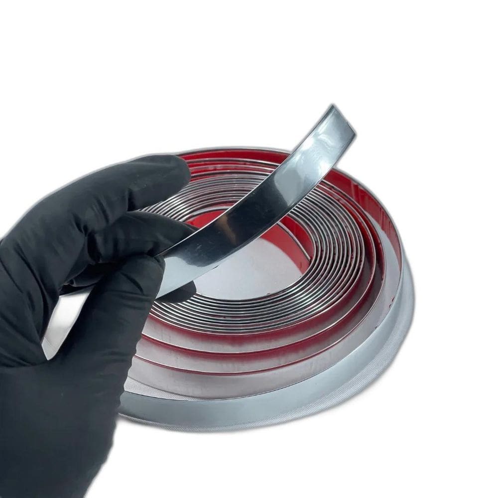 Fita Metalizada Autocolante Revestimento Decorativo 1 Metro