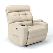 Poltrona Do Papai Reclinável Elétrica Com Massagem Em Couro Bovino