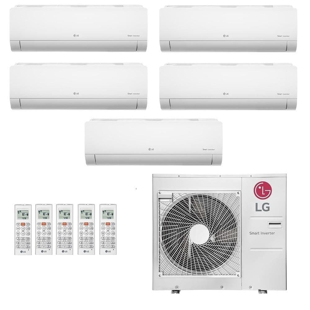 Ar-Condicionado Multi Split Inverter LG 36.000 (2x Evap HW 9.000 + 3x Evap HW 12.000) R-32 Quente/Frio 220V