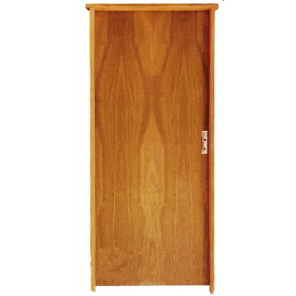Porta Lisa Imbuia Reta 210x82 Esquerda Fechadura Comum - Rodam Porta Lisa Imb.210x082e Reta F.com.esq.batente 11