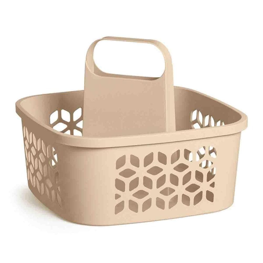 Cesto Funcional Alça Organizador Produtos Limpeza Plástico