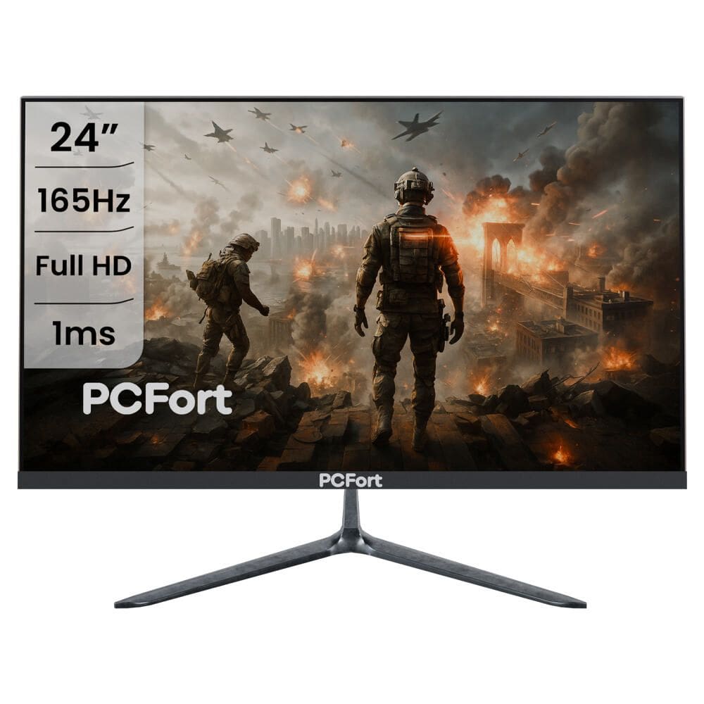 Monitor Concórdia PCFort Gamer 24'' Led Full Hd 165hz Freesync H238F165
