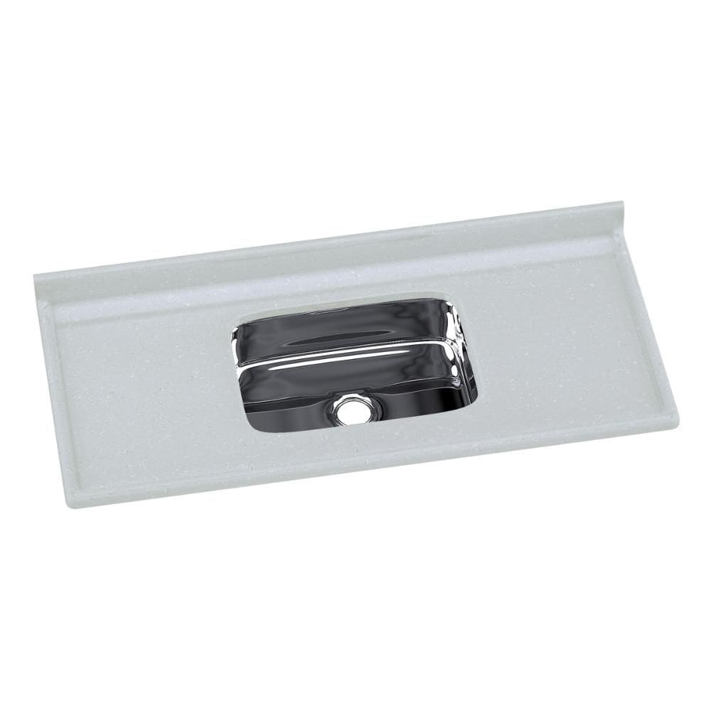 Pia de Cozinha Mármore Sintético 120x55cm com Cuba Aço Inox Multimóveis CR20472