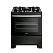 Fogão 5 Bocas Dako Supreme Black Glass Digital Bivolt