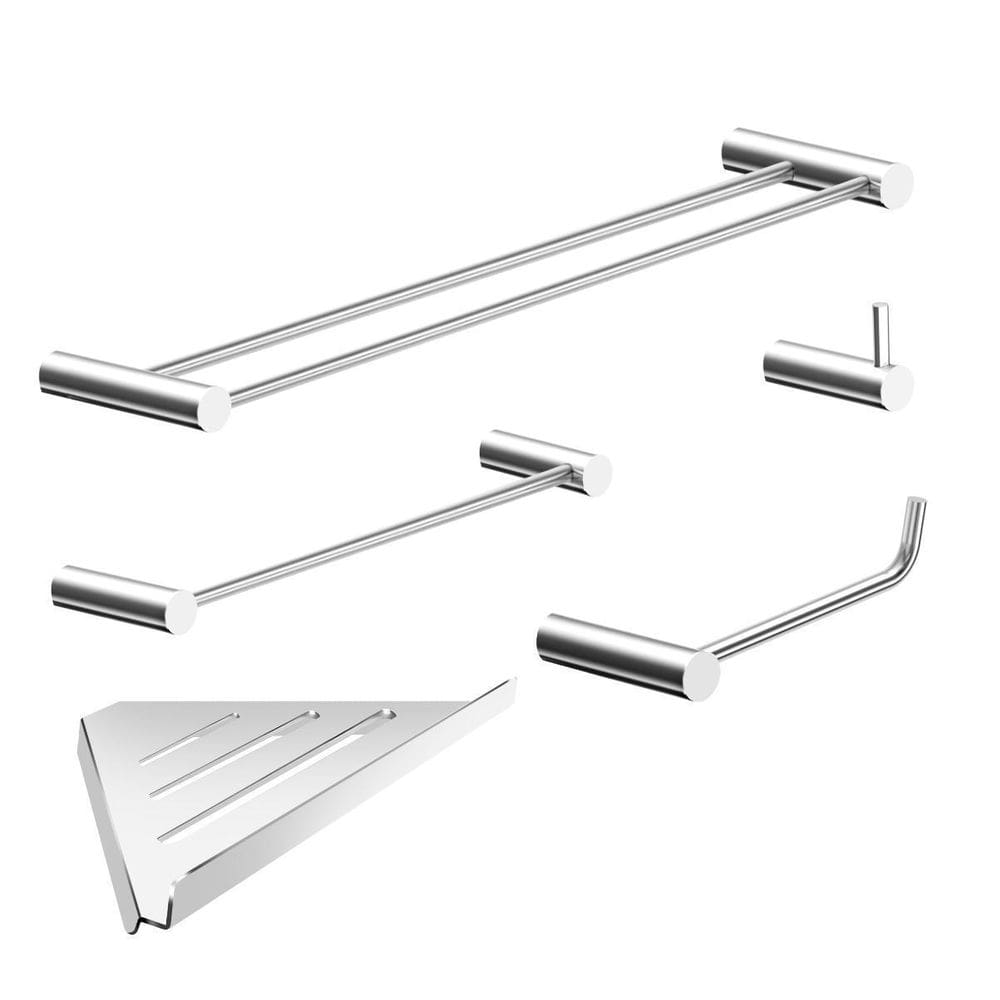 Kit Acessórios Banheiro 5 Peças Alto Brilho Orion 2160Or