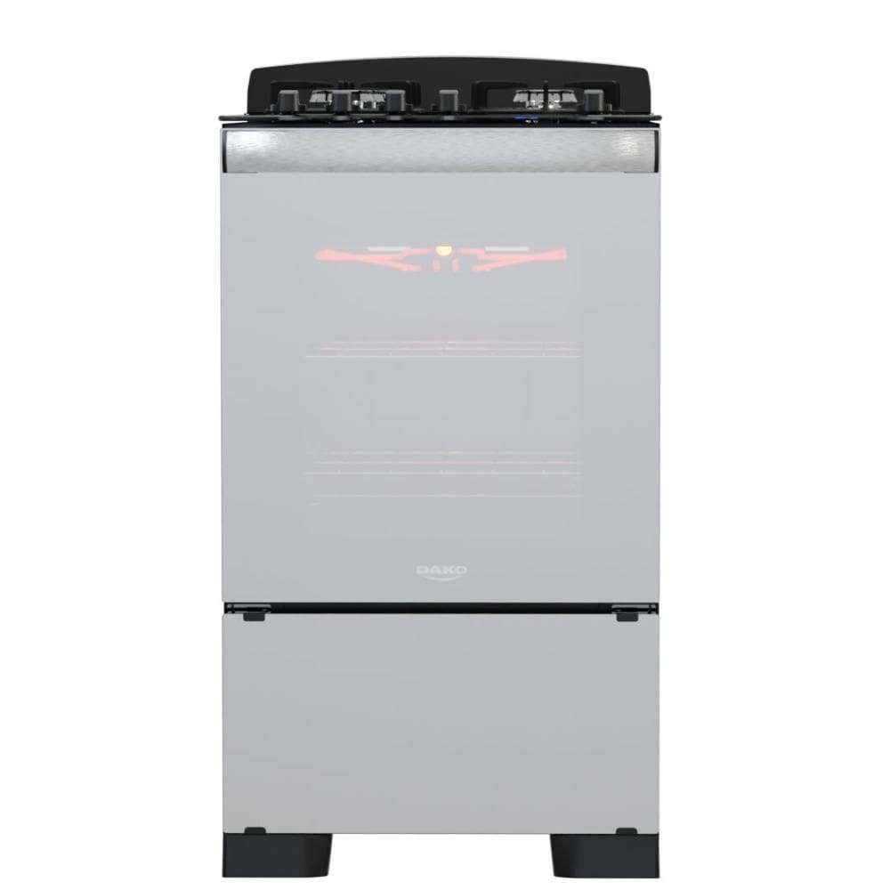 Fogão 4 Bocas Dako Diplomata Glass Grill Style Timer Bivolt