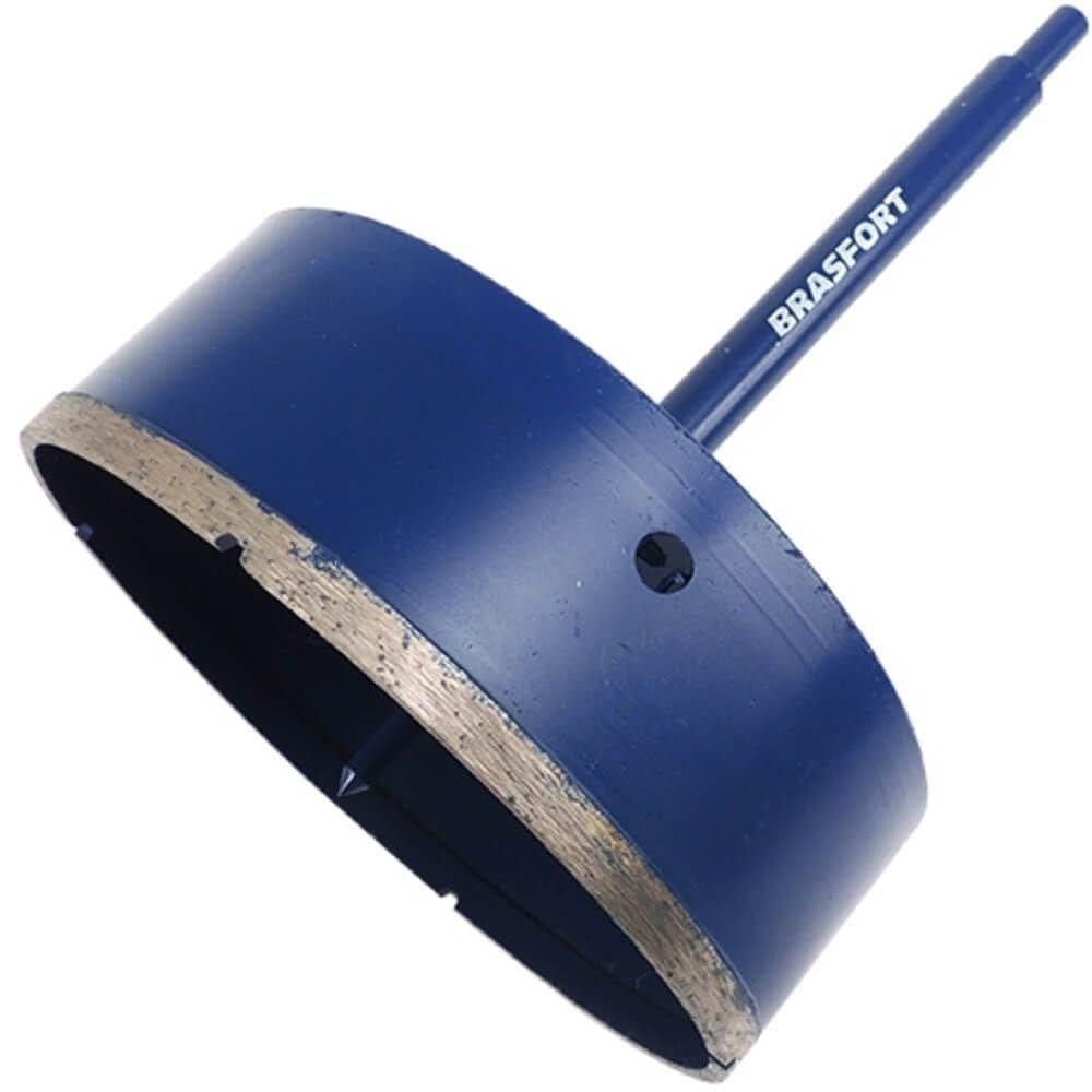 Serra Copo Diamantada Com Haste 130mm - 7955 - Brasfort