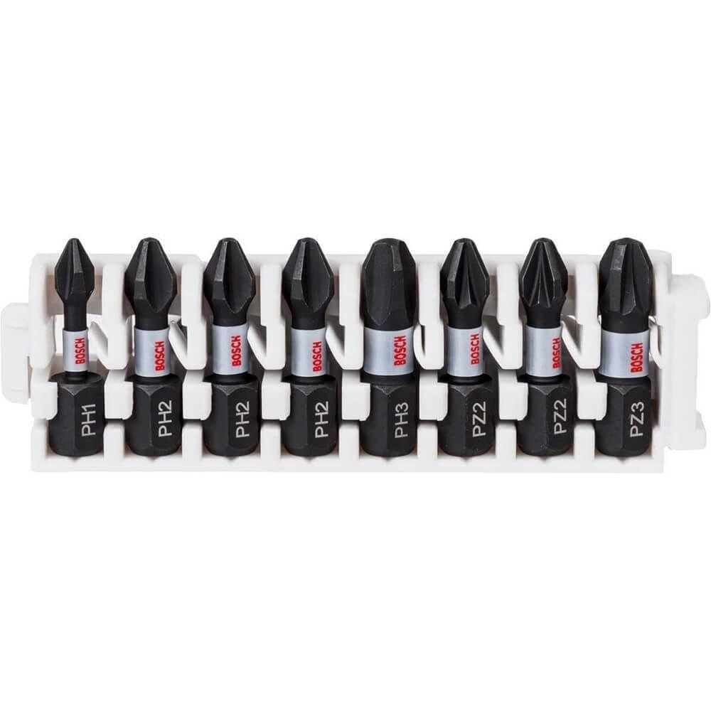 Jogo De Bits Impact Control Power 25mm 8 Unidades - 2608522323 - Bosch
